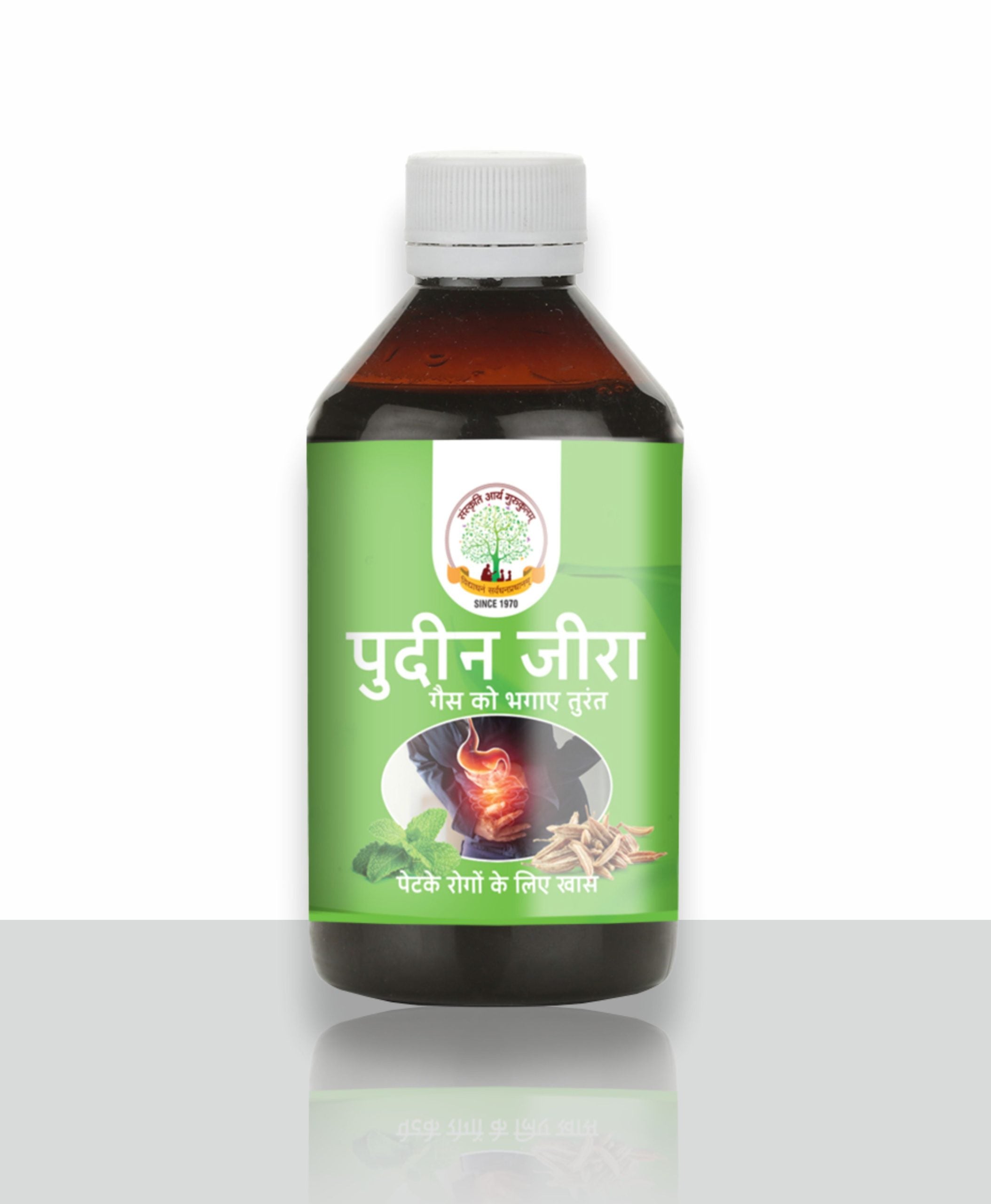 Gau Sanskruti Pudin Jeera Syrup | Ayurvedic Digestive Syrup for Gas, Acidity, Indigestion & Bloating | Herbal Digestive Tonic, 200ml
