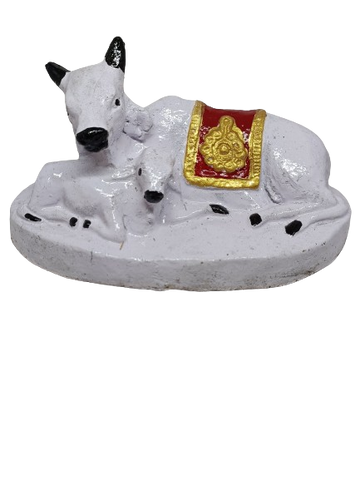 Gaumata Idol made with Cow Dung, 6 Inches