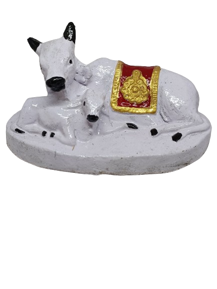 Gaumata Idol made with Cow Dung, 6 Inches