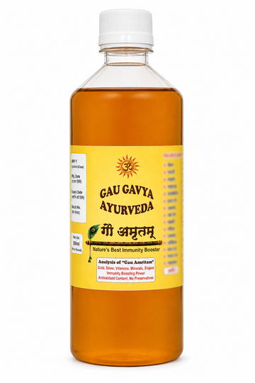 Gau Gavya Sanjeevani Ras (Fresh Gomutra with Potent Herbs) | Naturally Preserved Cow Urine | Traditional Ayurvedic Wellness Tonic, 500ml